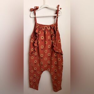 Wild Wawa Floral Overalls